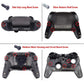 eXtremeRate Retail Scarlet Red Classical Symbols Replacement Full Set Buttons for ps4 Slim ps4 Pro CUH-ZCT2 Controller - Compatible with ps4 DTFS LED Kit - Controller NOT Included - SP4J0502