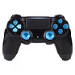 eXtremeRate Retail Metal Blue Repair ThumbSticks Action Buttons Dpad for ps4 Pro Slim Controller -P4AJ0009GC