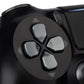 eXtremeRate Retail Metal Black Repair ThumbSticks Action Buttons Dpad for ps4 Pro Slim Controller -P4AJ0013GC
