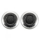 eXtremeRate Retail Replacement Chrome Silver Buttom Black Rubber Thumbsticks For ps4 Controller - P4J0120
