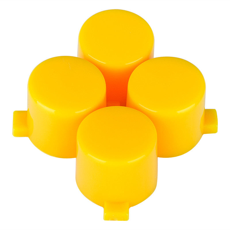 eXtremeRate Retail Solid Yellow Action Buttons Repair for ps4 Controller -P4J0204