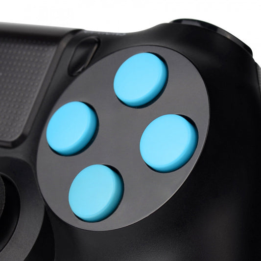 eXtremeRate Retail Solid Light Blue Action Buttons Repair for ps4 Controller -P4J0208