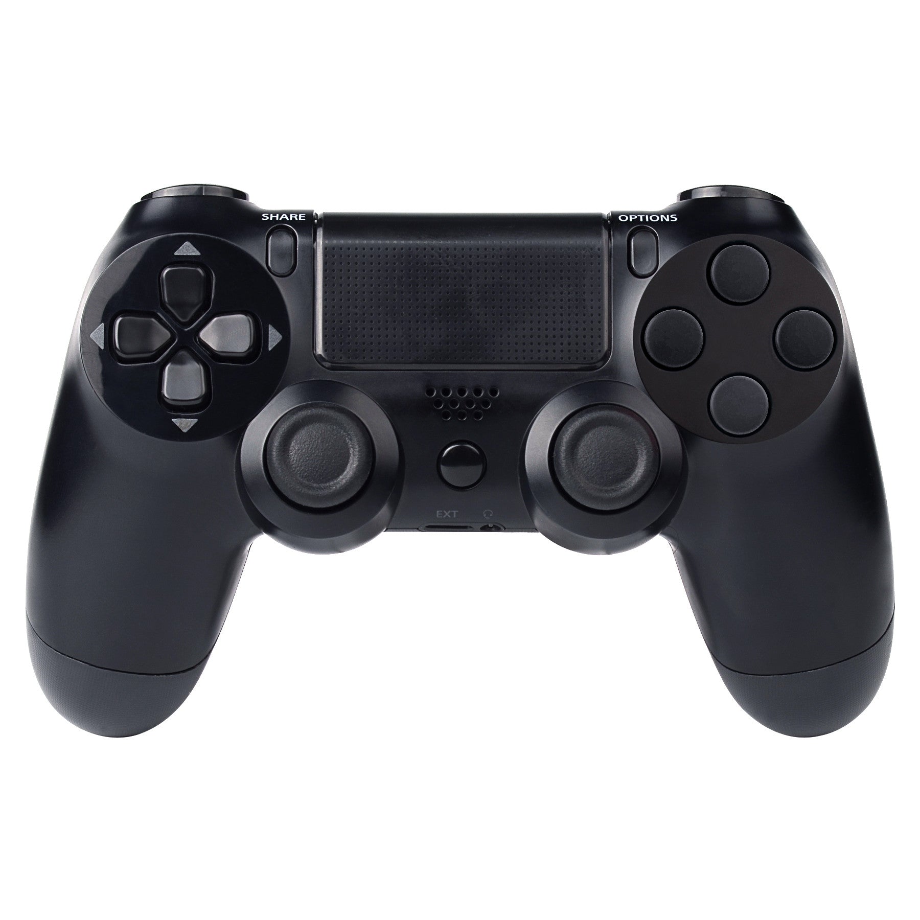 eXtremeRate Retail Solid Black Action Buttons Repair for ps4 Controller -P4J0209