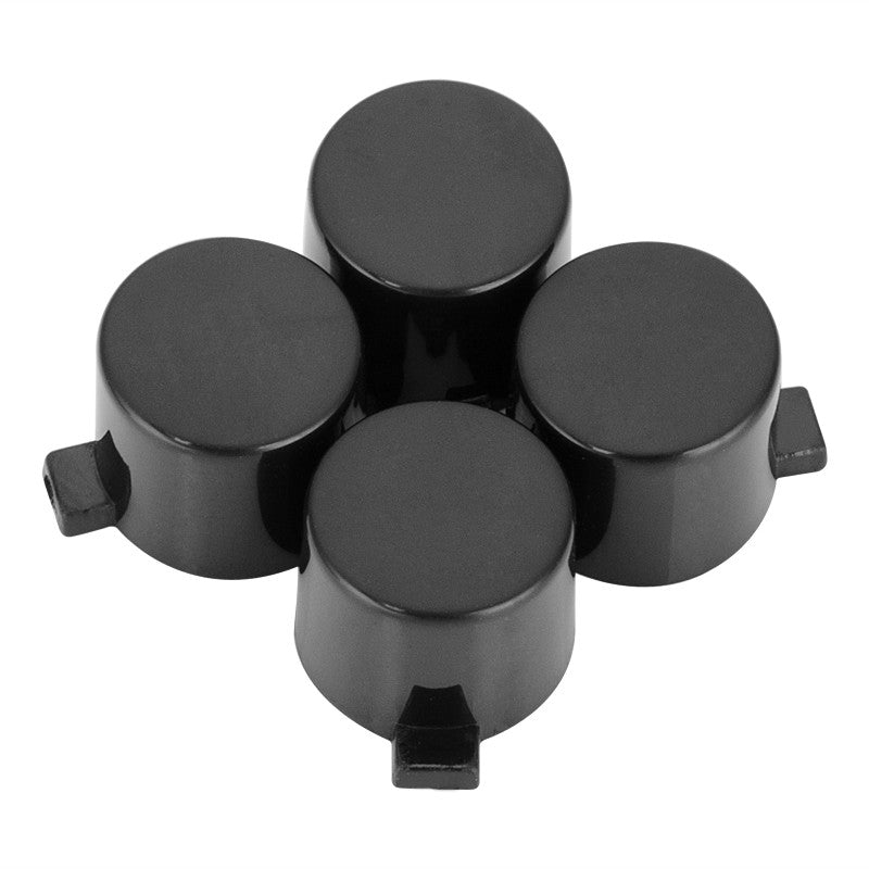 eXtremeRate Retail Solid Black Action Buttons Repair for ps4 Controller -P4J0209