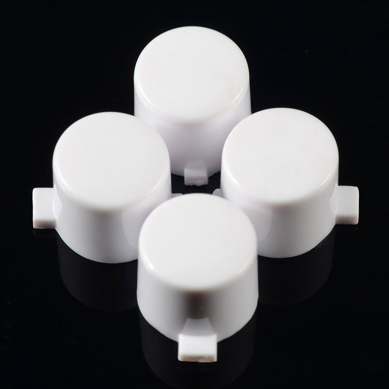 eXtremeRate Retail Solid White Action Buttons Repair for ps4 Controller -P4J0210