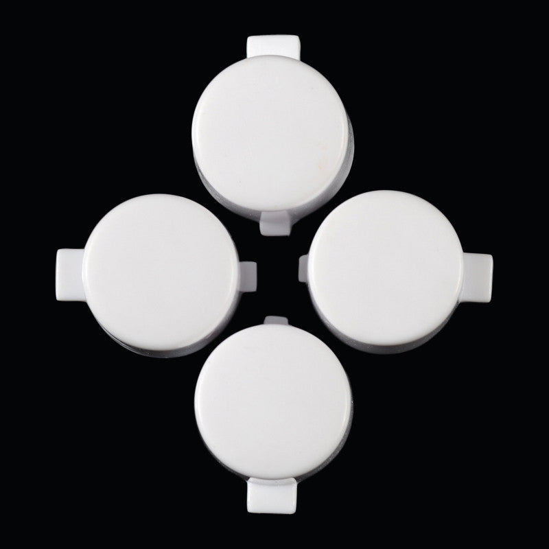 eXtremeRate Retail Solid White Action Buttons Repair for ps4 Controller -P4J0210