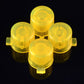 eXtremeRate Retail Transparent Yellow Action Buttons Repair for ps4 Controller-P4J0213