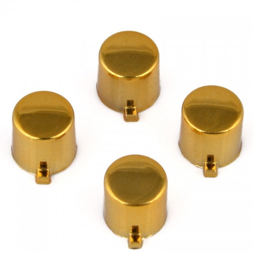 eXtremeRate Retail Chrome Gold Action Buttons Repair for ps4 Controller-P4J0217