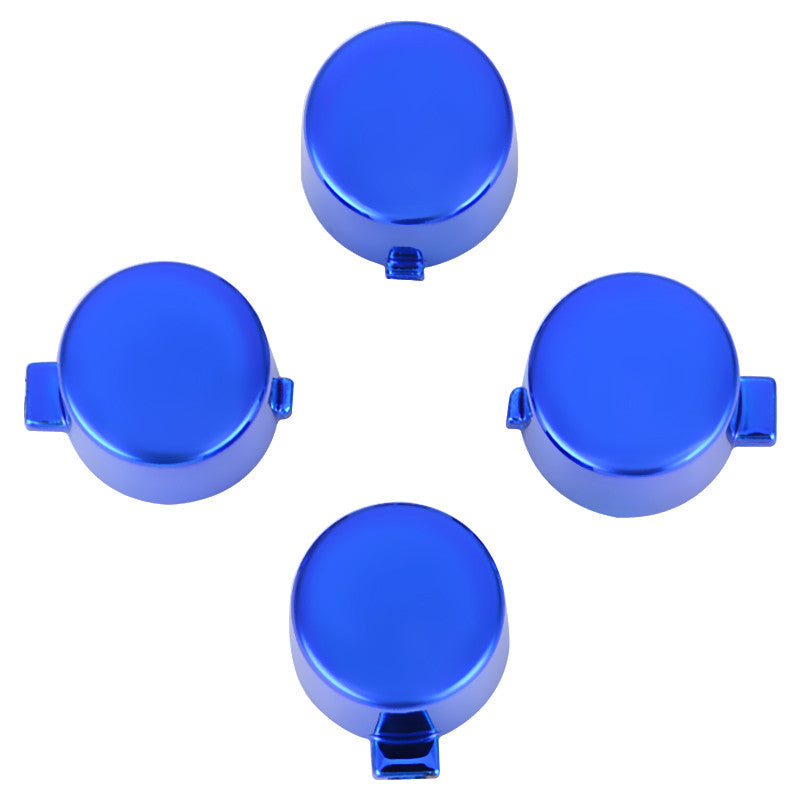 eXtremeRate Retail Chrome Blue Action Buttons Repair for ps4 Controller-P4J0220