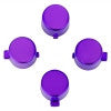 eXtremeRate Retail Chrome Purple Action Buttons Repair for ps4 Controller-P4J0221