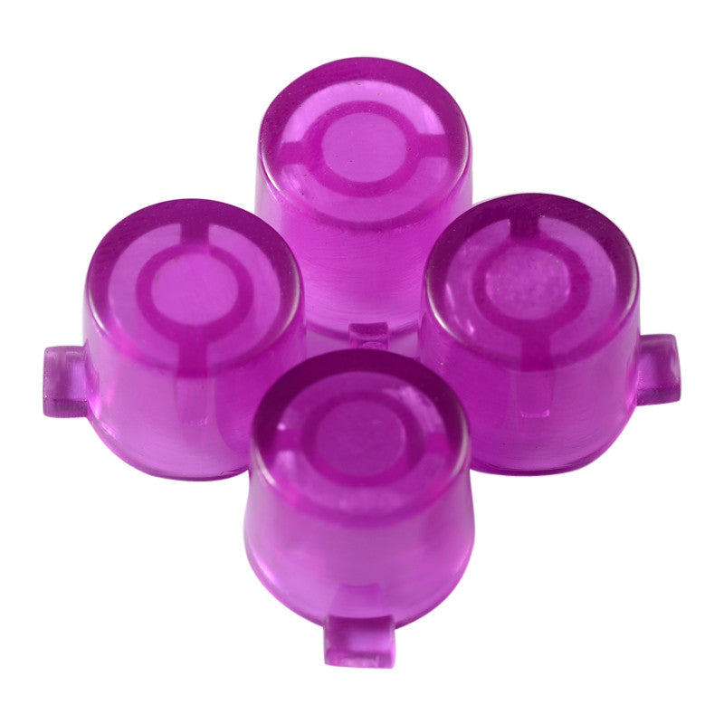 eXtremeRate Retail Customized Action Buttons Custom Kits for ps4 Controller Transparent Purple-P4J0236