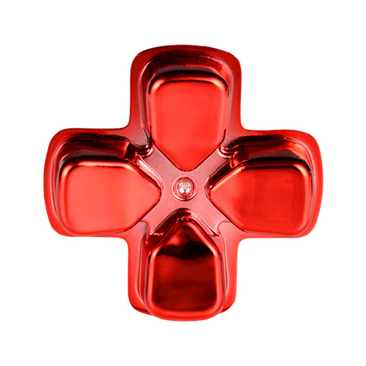 eXtremeRate Retail Chrome Red Dpad Direction Pad Buttons for ps4 Controller - P4J0503