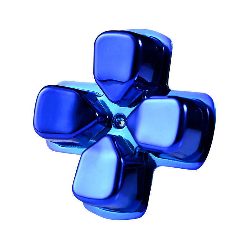 eXtremeRate Retail Chrome Blue Dpad Direction Pad Buttons for ps4 Controller - P4J0504