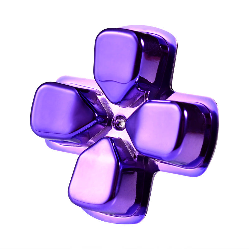 eXtremeRate Retail Chrome Purple Dpad Direction Pad Buttons for ps4 Controller - P4J0505