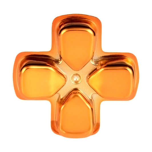 eXtremeRate Retail Chrome Orange Dpad Direction Pad Buttons for ps4 Controller - P4J0507