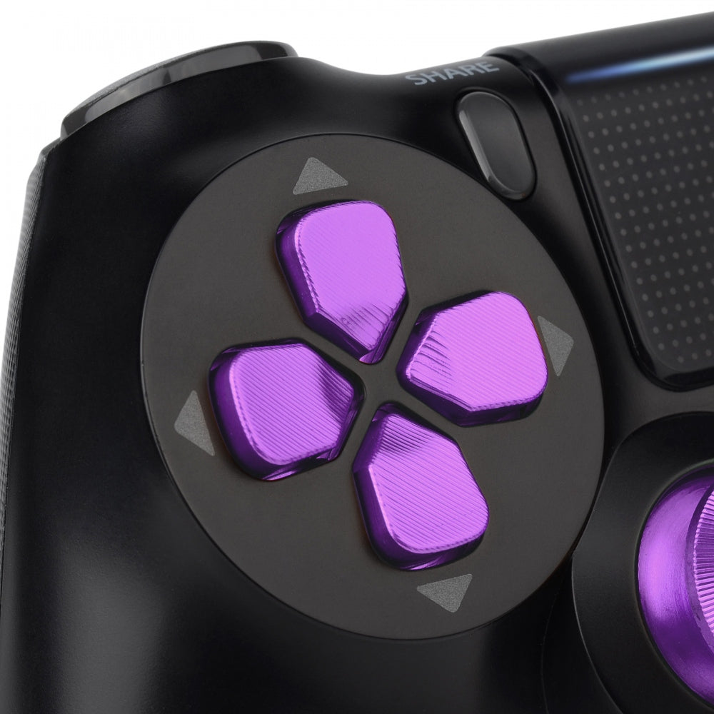 eXtremeRate Retail Metal Purple Dpad Direction Pad Buttons Repair for ps4 Controller - P4J0529