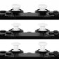 eXtremeRate Retail White ThumbsGear Interchangeable Ergonomic Thumbstick for ps4 Slim ps4 Pro ps5 Controller with 3 Height Domed and Concave Grips Adjustable Joystick - P4J1102