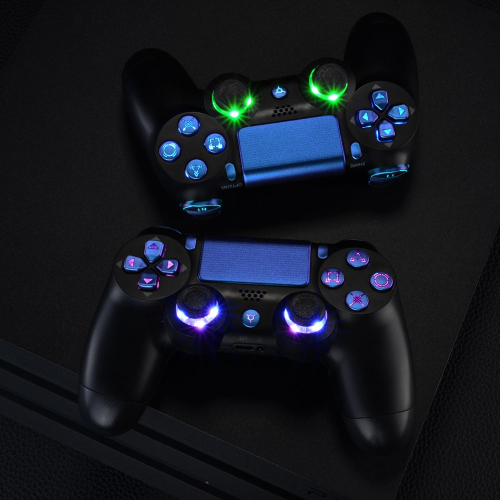 Multi-Colors Luminated D-pad Thumbstick Trigger Face Cha – eXtremeRate