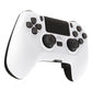 eXtremeRate Retail White DECADE Tournament Controller (DTC) Upgrade Kit for ps4 Controller JDM-040/050/055, Upgrade Board & Ergonomic Shell & Back Buttons & Trigger Stops - Controller NOT Included - P4MG003