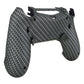 eXtremeRate Retail Black Silver Carbon Fiber Dawn 2.0 FlashShot Trigger Stop Remap Kit for ps4 CUH-ZCT2 Controller, Part & Back Shell & 2 Back Buttons & 2 Trigger Lock for ps4 Controller JDM 040/050/055 - P4QS010