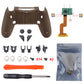 eXtremeRate Retail Wood Grain Dawn 2.0 FlashShot Trigger Stop Remap Kit for ps4 CUH-ZCT2 Controller, Part & Back Shell & 2 Back Buttons & 2 Trigger Lock for ps4 Controller JDM 040/050/055 - P4QS011