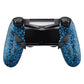 eXtremeRate Retail Textured Blue Dawn Remappable Remap Kit with Redesigned Back Shell & 4 Back Buttons for ps4 Controller JDM 040/050/055 - P4RM008