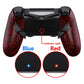 eXtremeRate Retail Textured Red Dawn Remappable Remap Kit with Redesigned Back Shell & 4 Back Buttons for ps4 Controller JDM 040/050/055 - P4RM009
