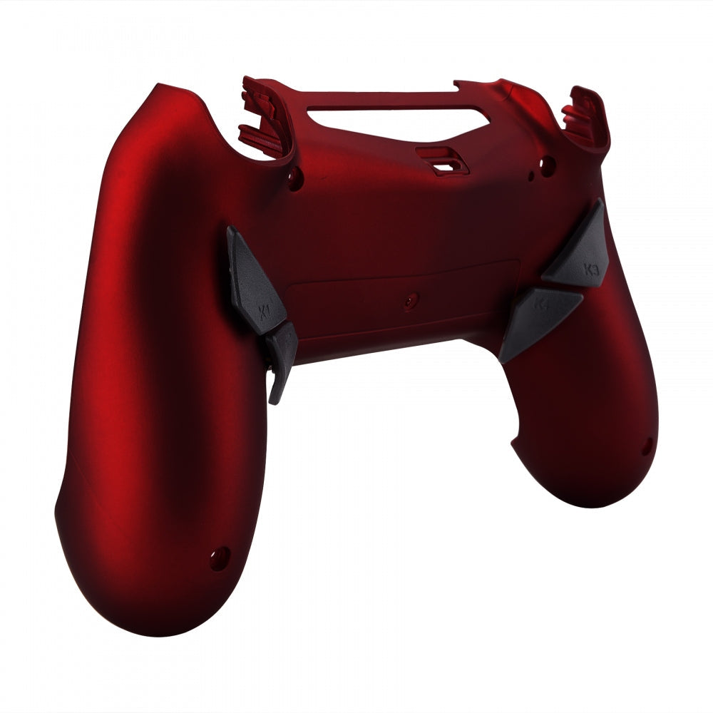 eXtremeRate Dawn Remappable Remap Kit with Redesigned Back Shell & 4 Back  Buttons for PS4 Controller JDM 040/050/055 - Scarlet Red
