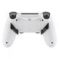 eXtremeRate Retail Soft Touch White Remappable Remap Kit with Redesigned Back Shell & 4 Back Buttons for ps4 Controller JDM 040/050/055 - P4RM015