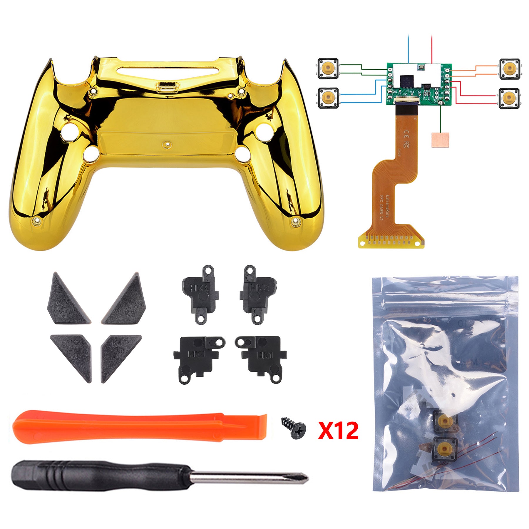 Gold plated ps4 online controller