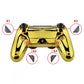 eXtremeRate Retail Chrome Gold Dawn Remappable Remap Kit for ps4 Controller with Kit & Redesigned Back Shell & 4 Back Buttons - Compatible with JDM-040/050/055 - P4RM016