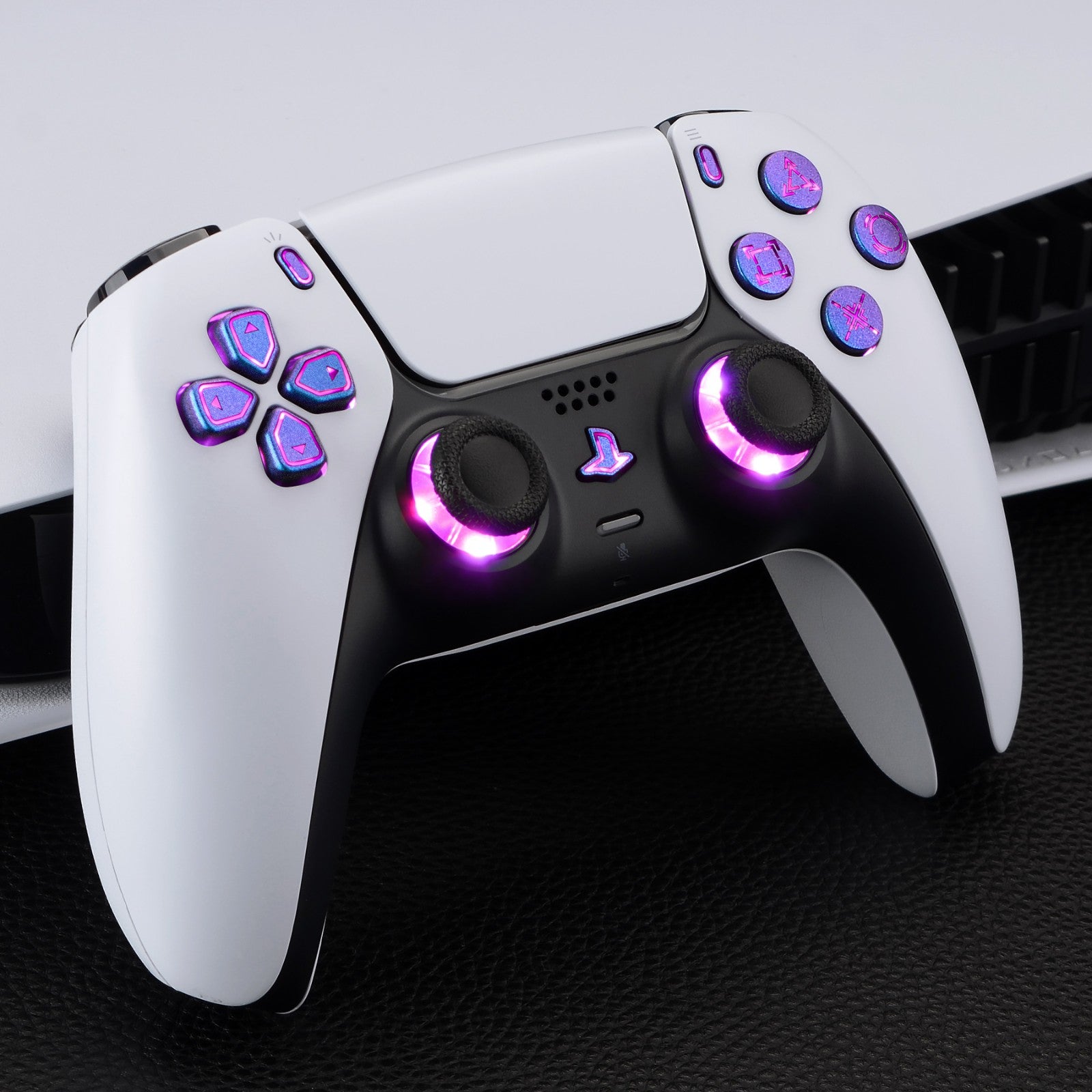 eXtremeRate Multi-Colors Luminated Dpad Thumbstick Share Home Face 