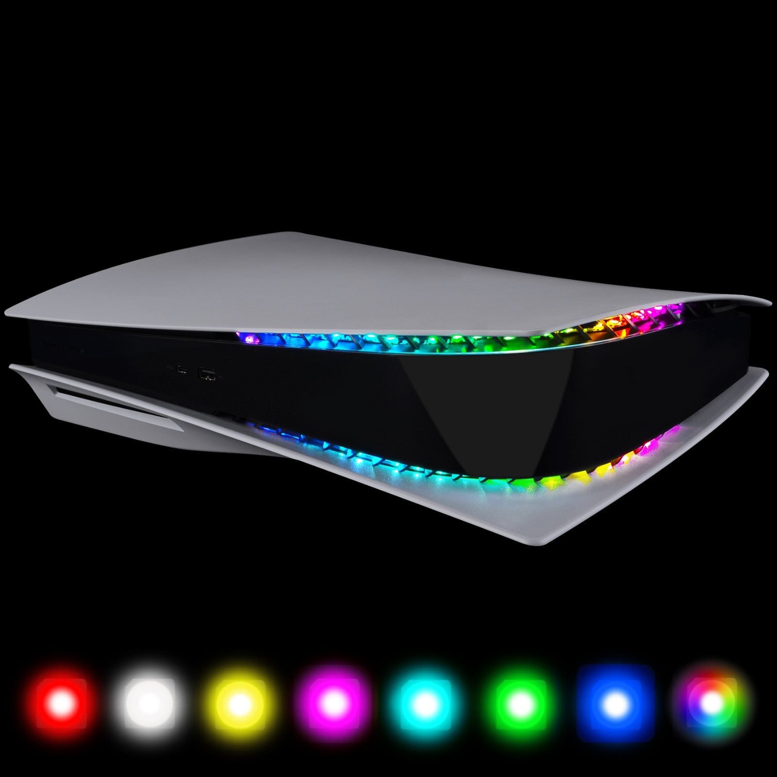 RGB LED Light Strip for PS5 Console, 7 Colors 29 Effects DIY
