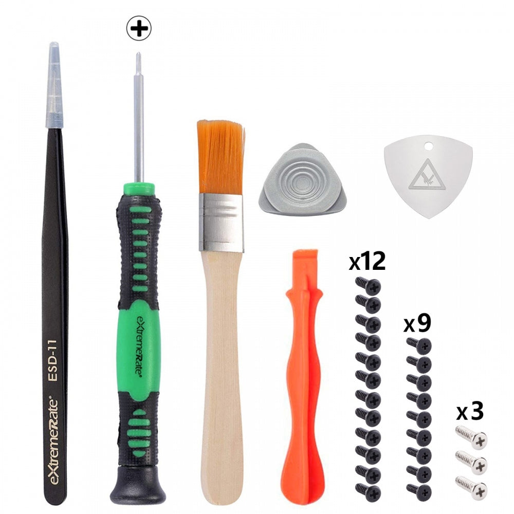 eXtremeRate Retail Cross Screwdriver Set Opening Tools Repair Kits for ps5 Controller with Spare Screws Tweezers Prying Tool and Cleaning Brush - PFPJ008