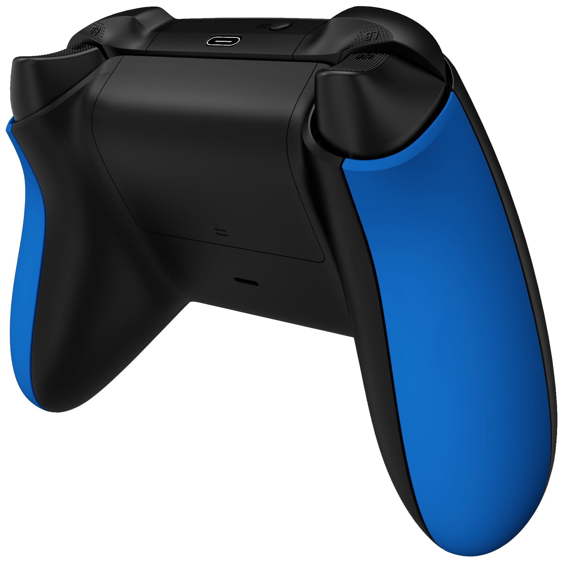 eXtremeRate Retail Blue Soft Touch Grip Back Panels, Comfortable Non-Slip Side Rails Handles, Game Improvement Replacement Parts for Xbox Series S / X Controller - Controller NOT Included - PX3P305