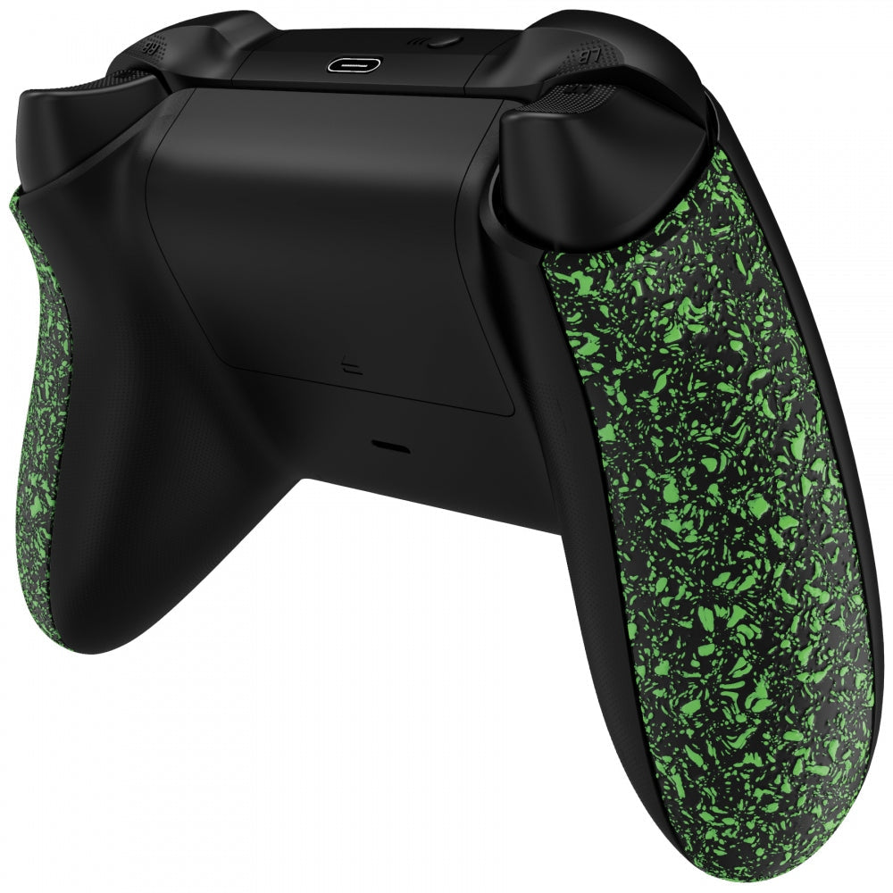eXtremeRate Replacement Non-Slip Side Rails Grip Back Panels for Xbox  Series X & S Controller - Textured Green