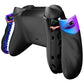 eXtremeRate Retail Flexor Clicky Rubberized Side Rail Grips Trigger Stop Kit for Xbox Series X & S Controller, Diamond Textured Chameleon Purple Blue Anti-Slip Ergonomic Trigger Stopper Handle Grips for Xbox Core Controller - PX3Q3002P
