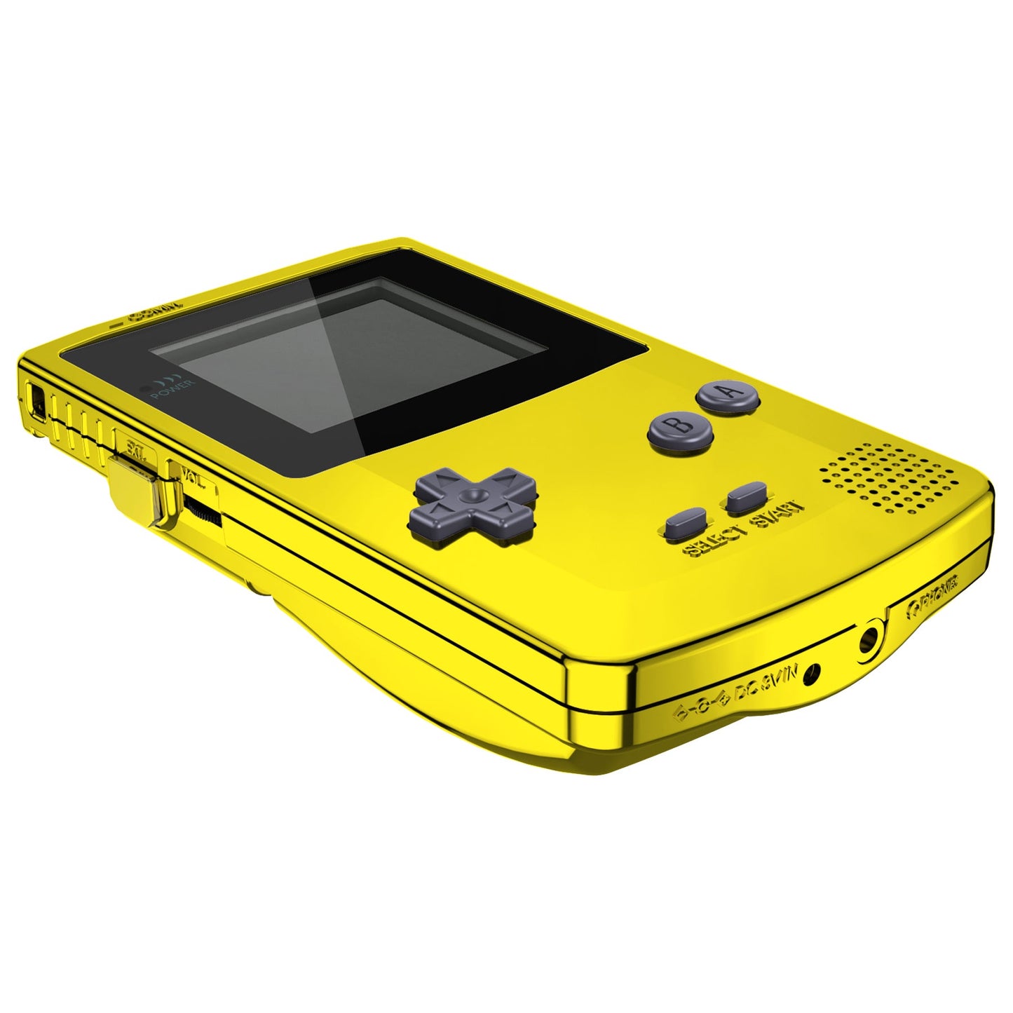 eXtremeRate Retail IPS Ready Upgraded eXtremeRate Chrome Gold Glossy GBC Replacement Shell Full Housing Cover with Buttons for Gameboy Color - Fit for GBC OSD IPS & Regular IPS & Standard LCD - Console & IPS Screen NOT Included - QCBD4001