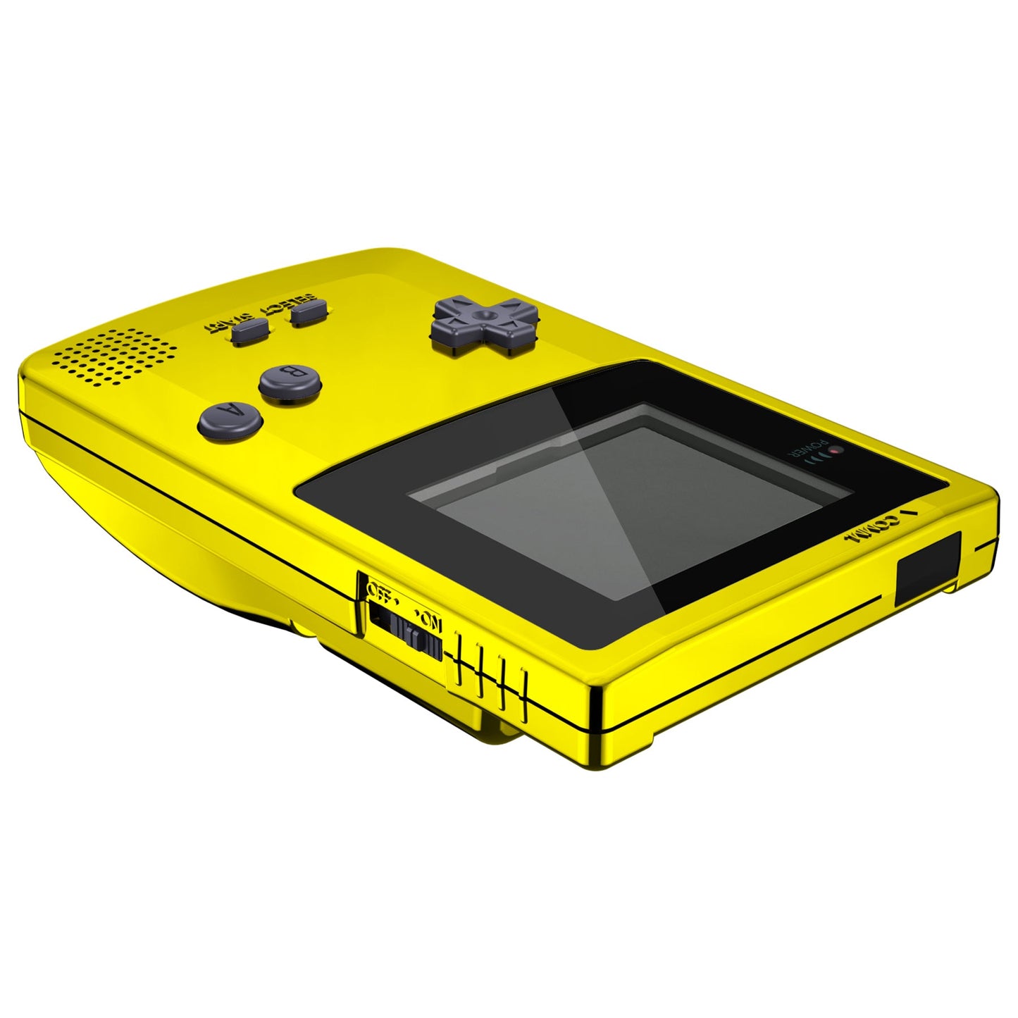 eXtremeRate Retail IPS Ready Upgraded eXtremeRate Chrome Gold Glossy GBC Replacement Shell Full Housing Cover with Buttons for Gameboy Color - Fit for GBC OSD IPS & Regular IPS & Standard LCD - Console & IPS Screen NOT Included - QCBD4001