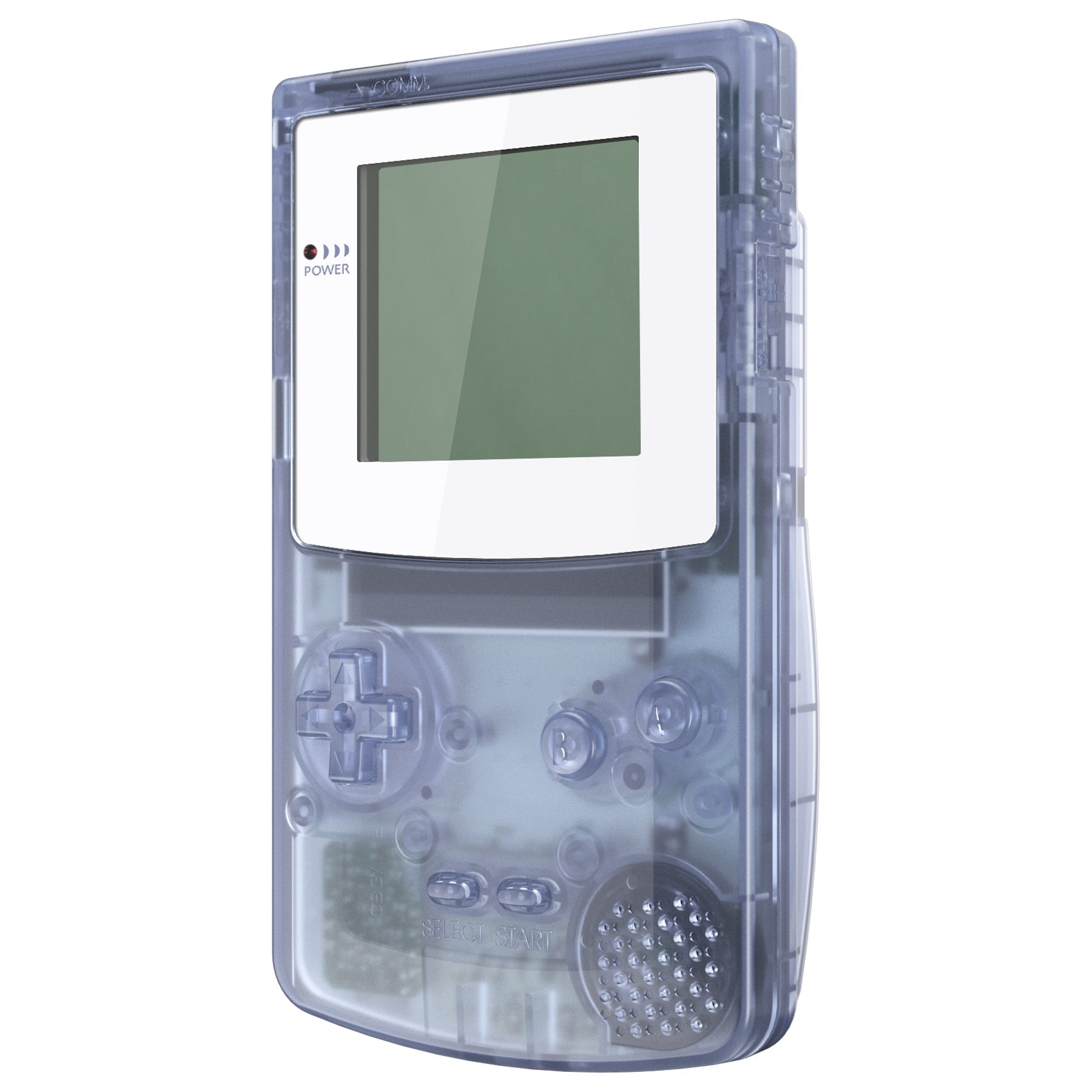 eXtremeRate Retail IPS Ready Upgraded eXtremeRate Glacier Blue Replacement Shell Full Housing Cover & Buttons for Gameboy Color - Fit for GBC OSD IPS & Regular IPS & Standard LCD - Console & IPS Screen NOT Included - QCBM5006