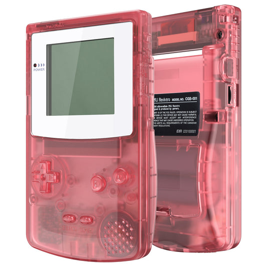 eXtremeRate Retail IPS Ready Upgraded eXtremeRate Cherry Pink Replacement Shell Full Housing Cover & Buttons for Gameboy Color - Fit for GBC OSD IPS & Regular IPS & Standard LCD - Console & IPS Screen NOT Included - QCBM5007