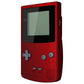 eXtremeRate Retail IPS Ready Upgraded Scarlet Red GBC Replacement Shell Full Housing Cover with Buttons for Gameboy Color - Fit for GBC OSD IPS & Regular IPS & Standard LCD - Console & IPS Screen NOT Included - QCBP3003