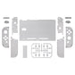 eXtremeRate Retail Clear Black Back Plate for NS Switch Console, NS Joycon Handheld Controller Housing with Full Set Buttons, DIY Replacement Shell for Nintendo Switch - QM510