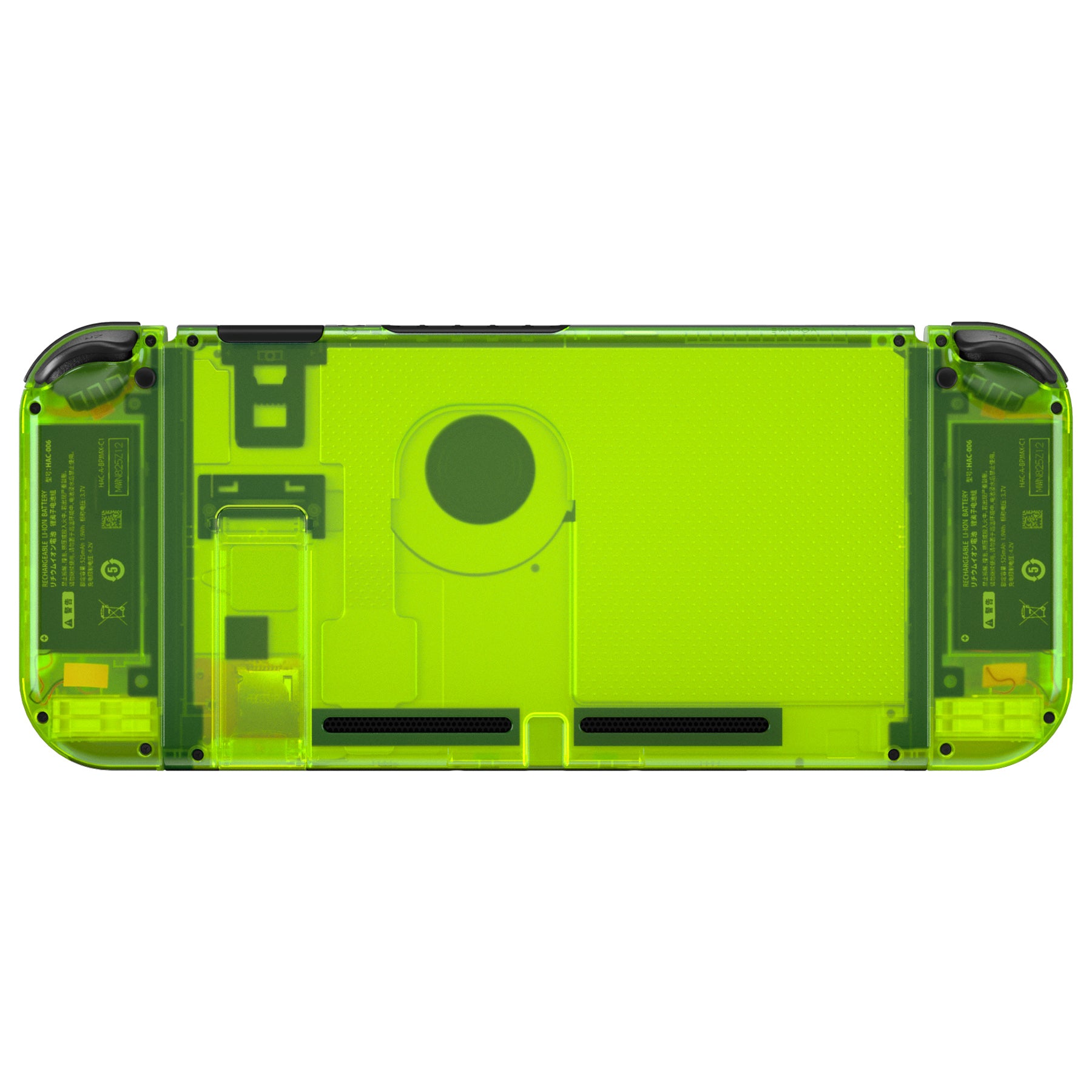 eXtremeRate Replacement Full Set Shells with Buttons for Nintendo Switch -  Clear Lime Green