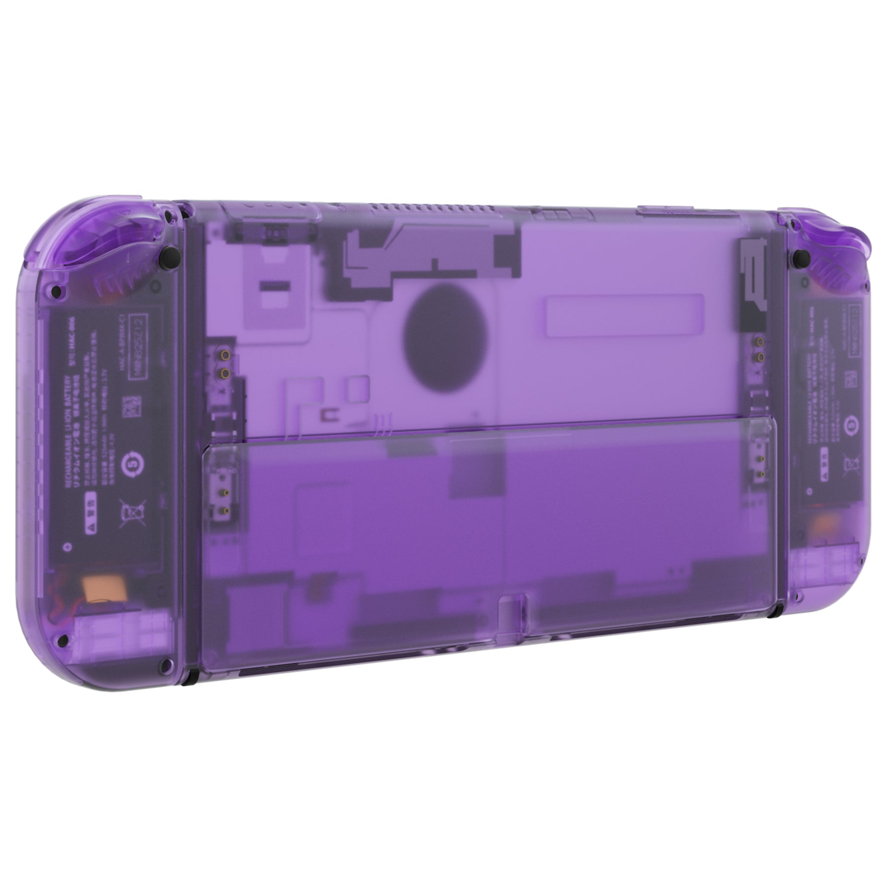 eXtremeRate Custom Replacement Full Set Shell with Buttons for Nintendo  Switch OLED - Clear Atomic Purple