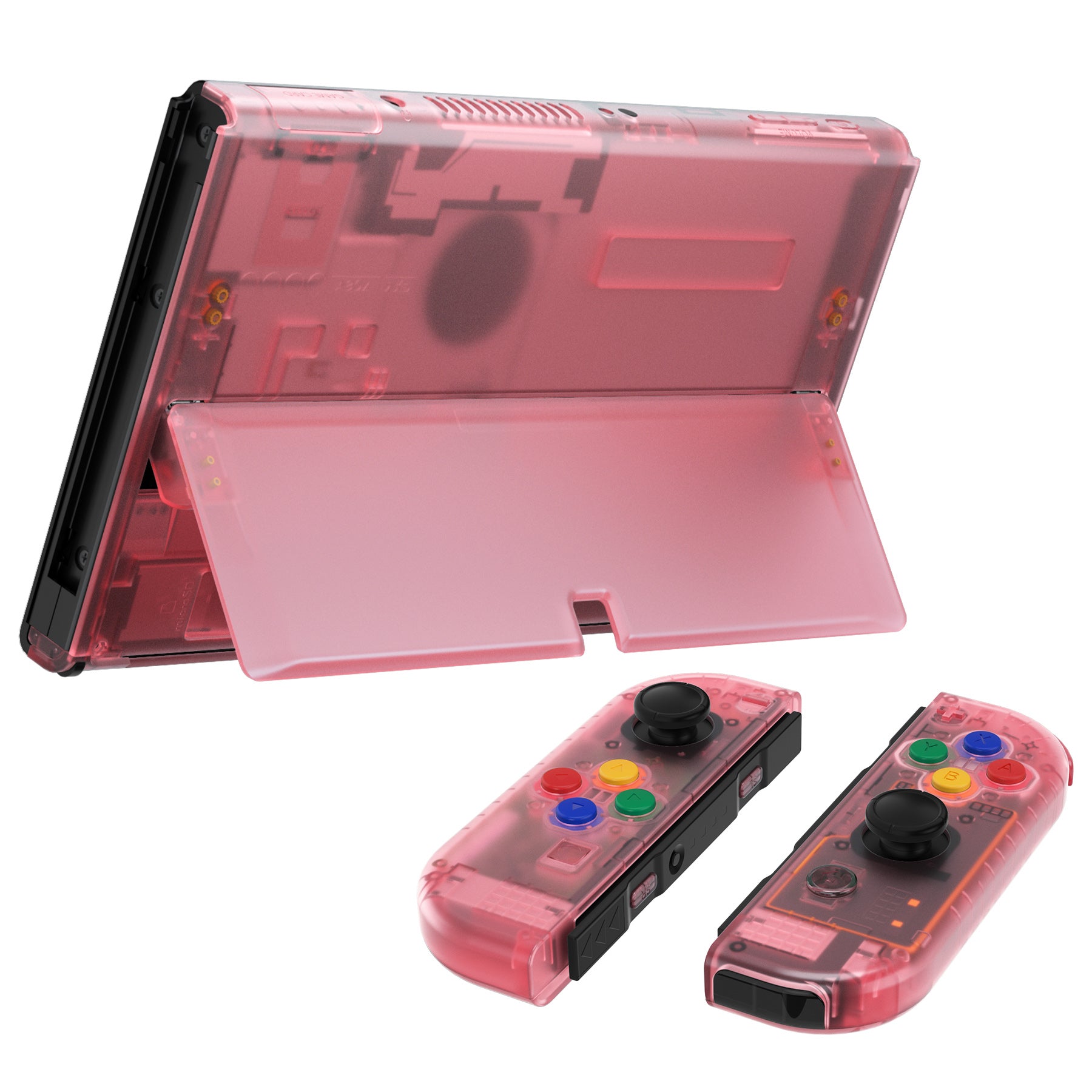 Clear Cherry discount Pink Custom Joycons