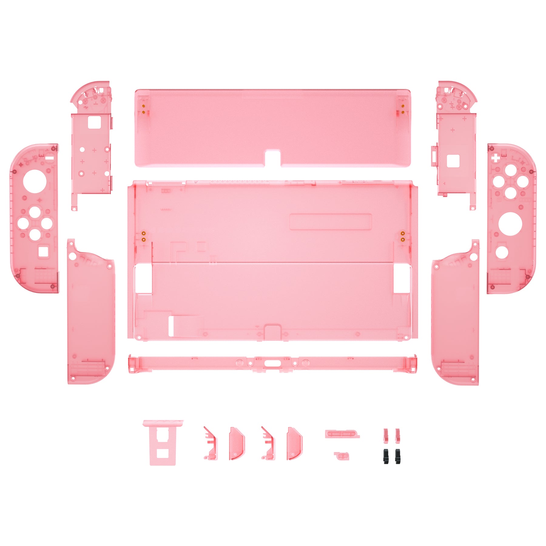 eXtremeRate Cherry Pink Custom Full Set Shell for Nintendo Switch