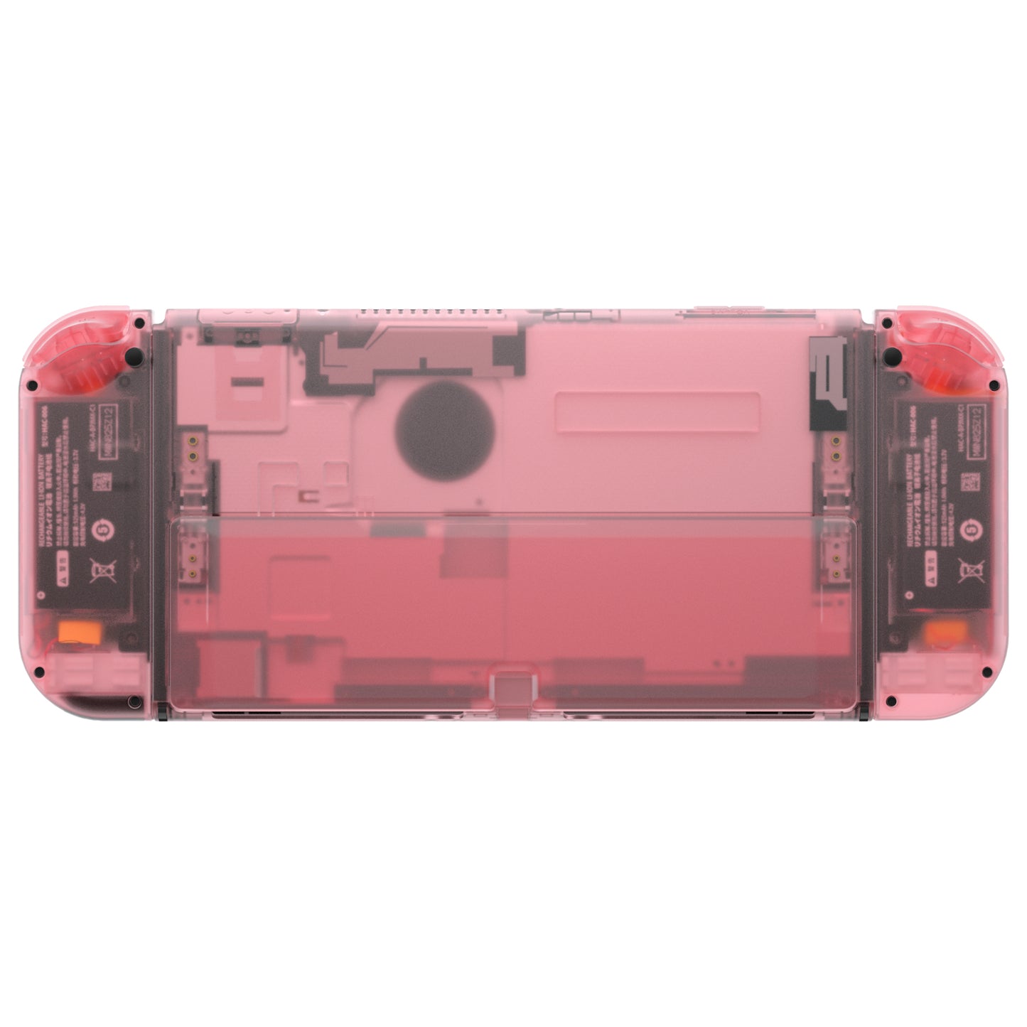 eXtremeRate Retail Cherry Pink Custom Full Set Shell for Nintendo Switch OLED, DIY Replacement Console Back Plate & Kickstand, NS Joycon Handheld Controller Housing with Colorful Buttons for Nintendo Switch OLED - QNSOM5004