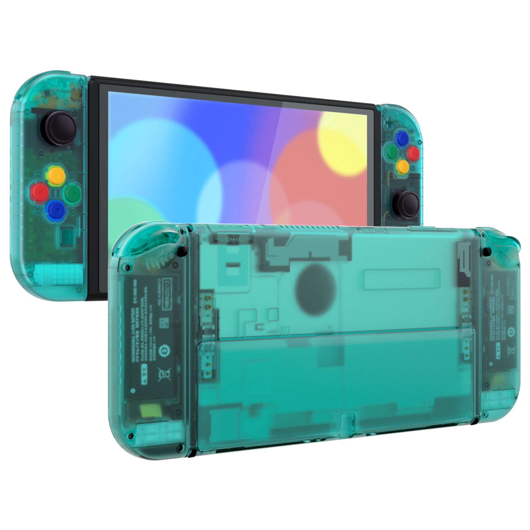 eXtremeRate Emerald Green Custom Full Set Shell for Nintendo Switch ...