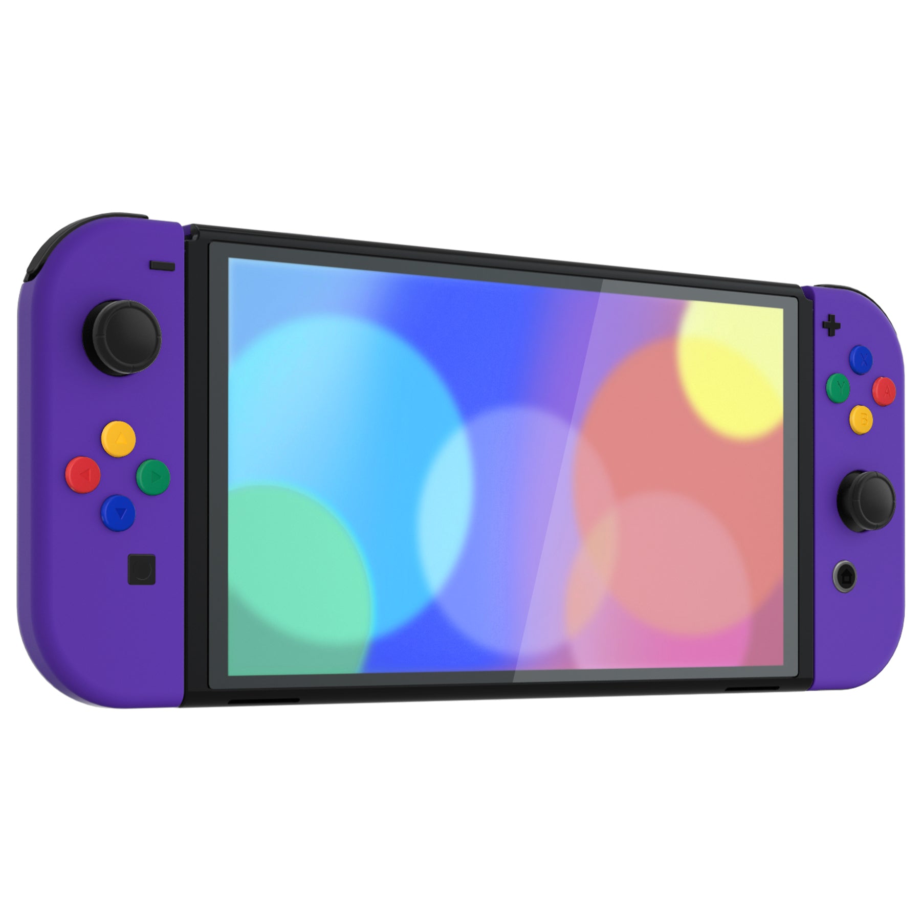 Purple Soft Touch Full Set Shell for Nintendo Switch OLED 